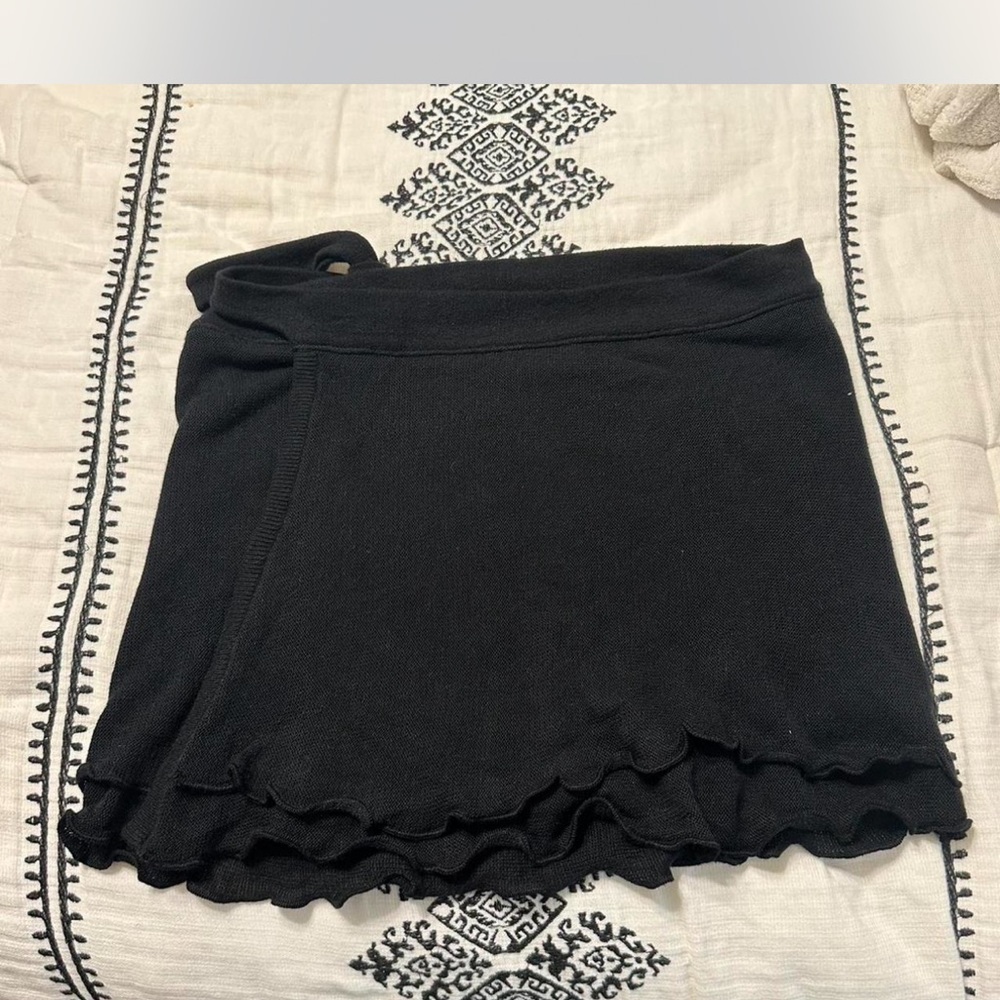 Free People Black Mini Skirt